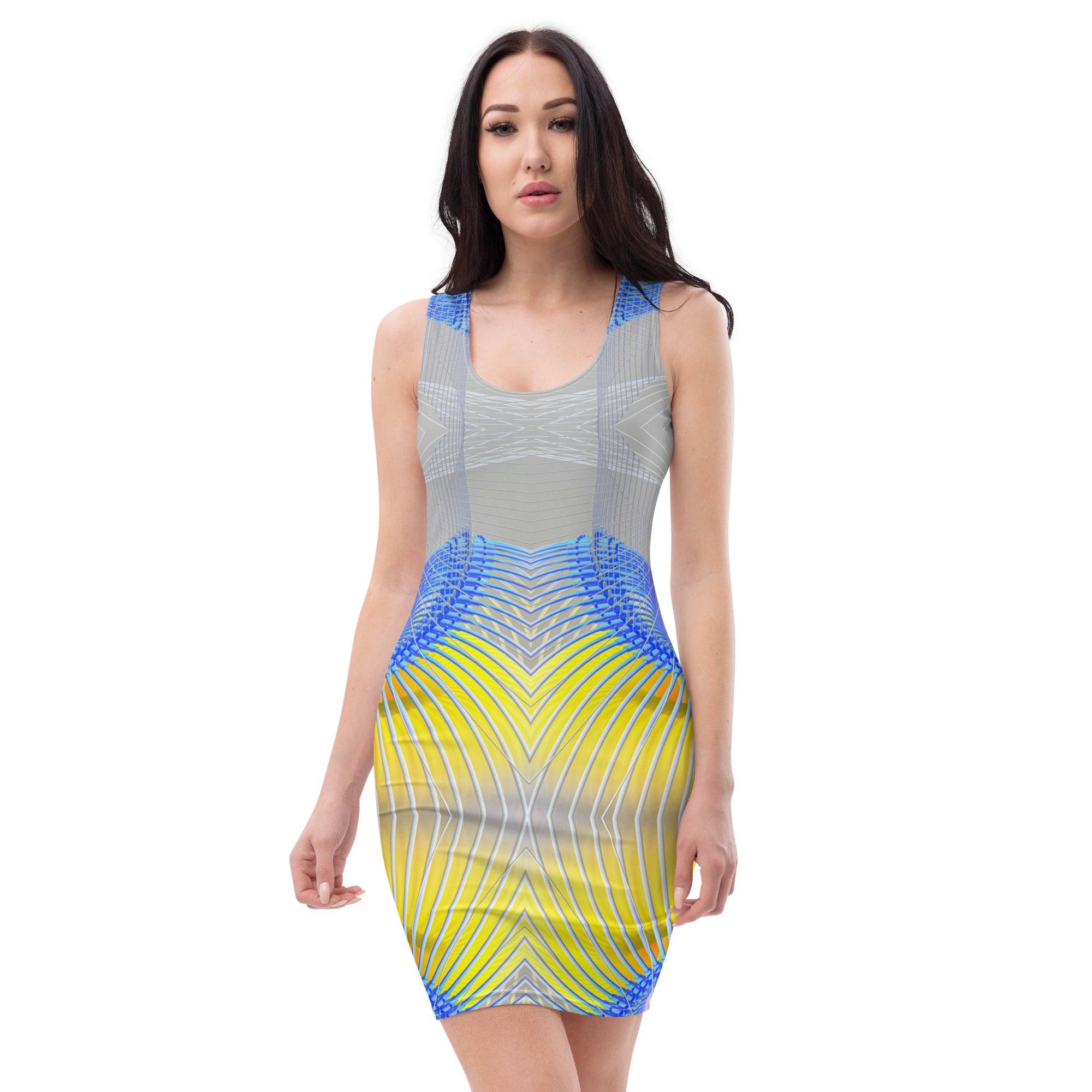 Bodycon dress in eye colors