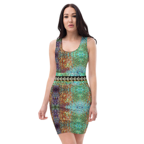 Bodycon dress in eye colors