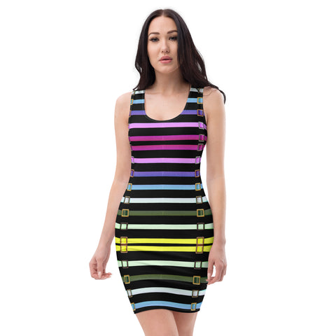 Bodycon dress in eye colors