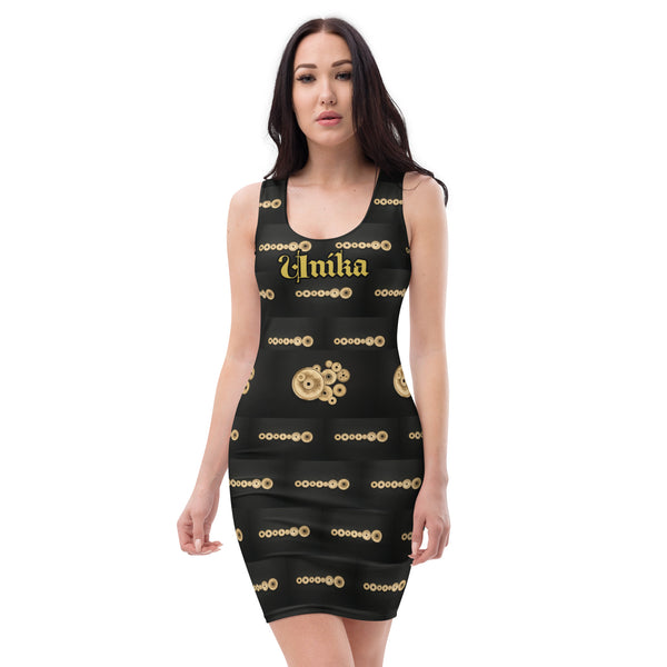 Bodycon dress in eye colors