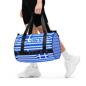 Blue eyes inspired all-over print gym bag