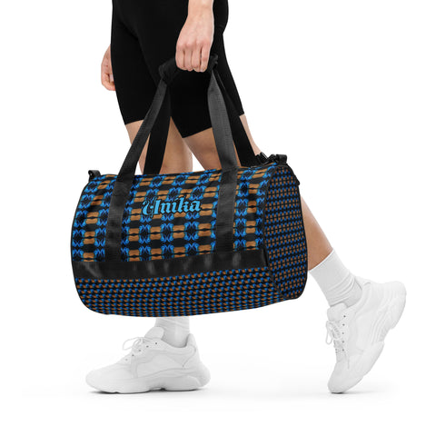 All-over print gym bag uniquely designed in eye colors