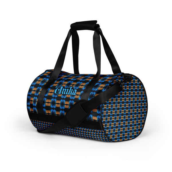 All-over print gym bag uniquely designed in eye colors