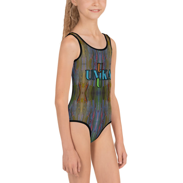 All-Over Print Kids Swimsut in Eye Colors