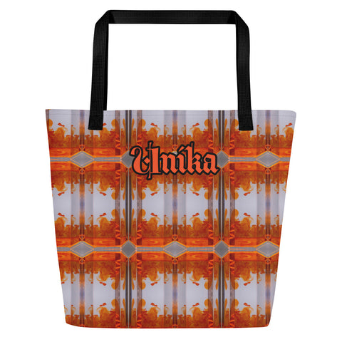 All-Over Print Large Tote Bag In Eye Colors