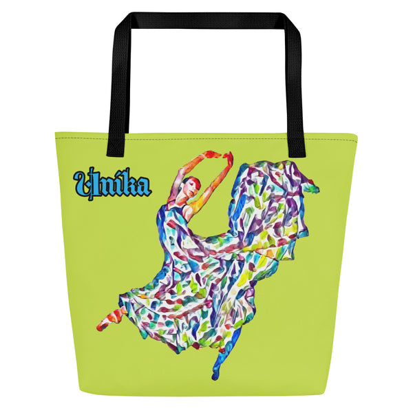 All-Over Print Large Tote Bag In Eye Colors