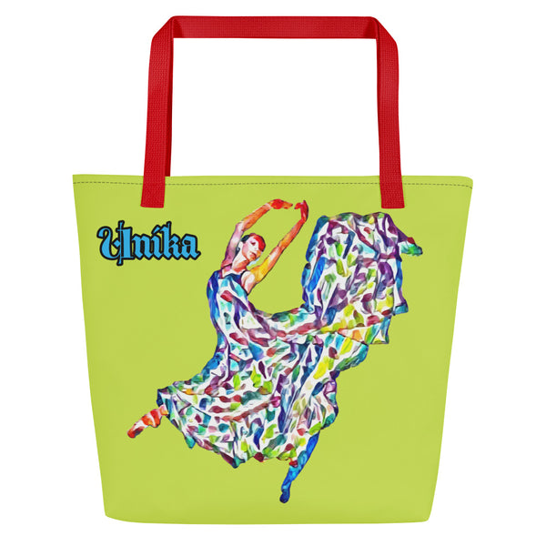 All-Over Print Large Tote Bag In Eye Colors