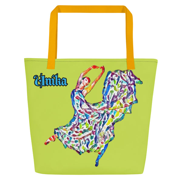 All-Over Print Large Tote Bag In Eye Colors