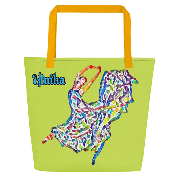 All-Over Print Large Tote Bag In Eye Colors