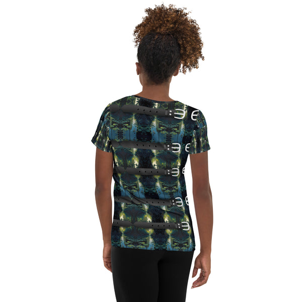 All-Over Print Women's Athletic T-shirt in Eye Colors