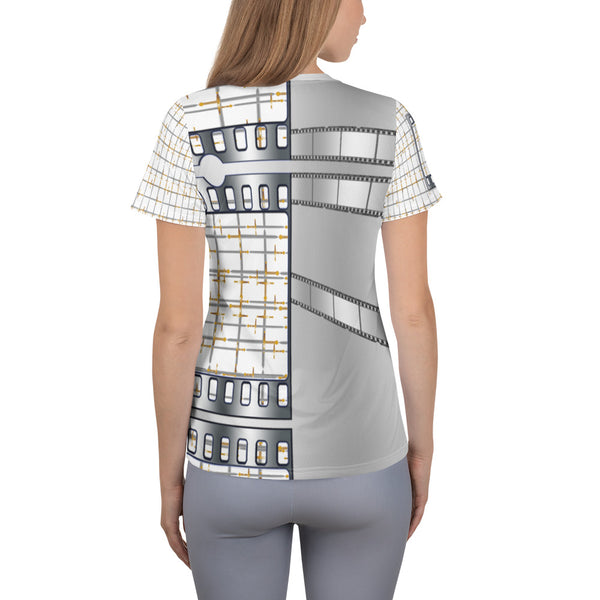 All-Over Print Women's Athletic T-shirt In Eye Colors