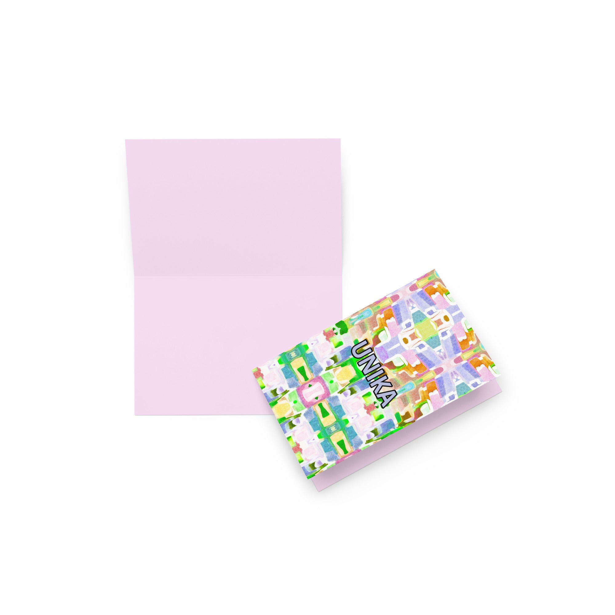 Greeting card in eye colors