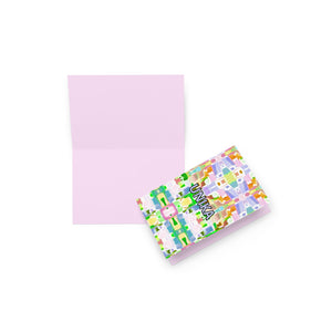 Greeting card in eye colors