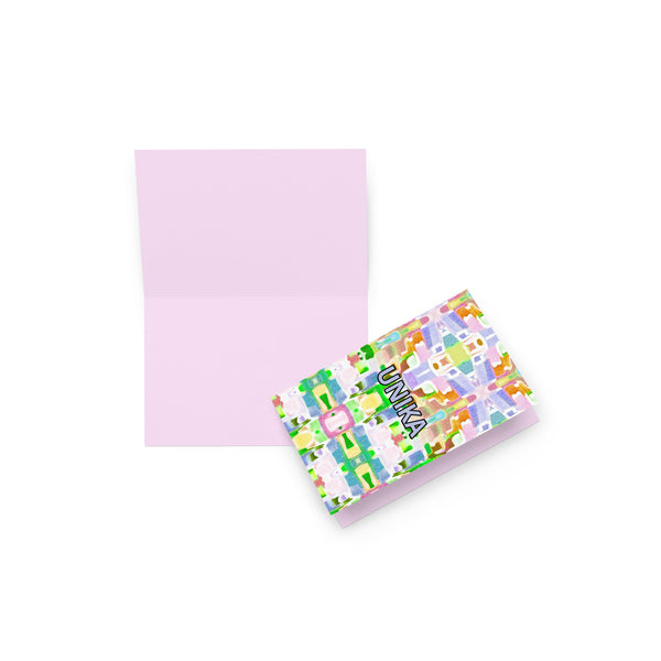 Greeting card in eye colors