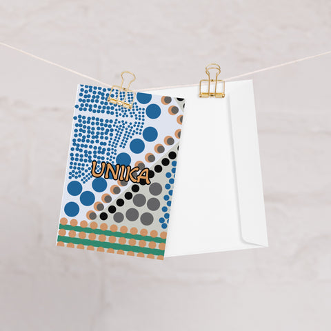 Greeting card in eye colors