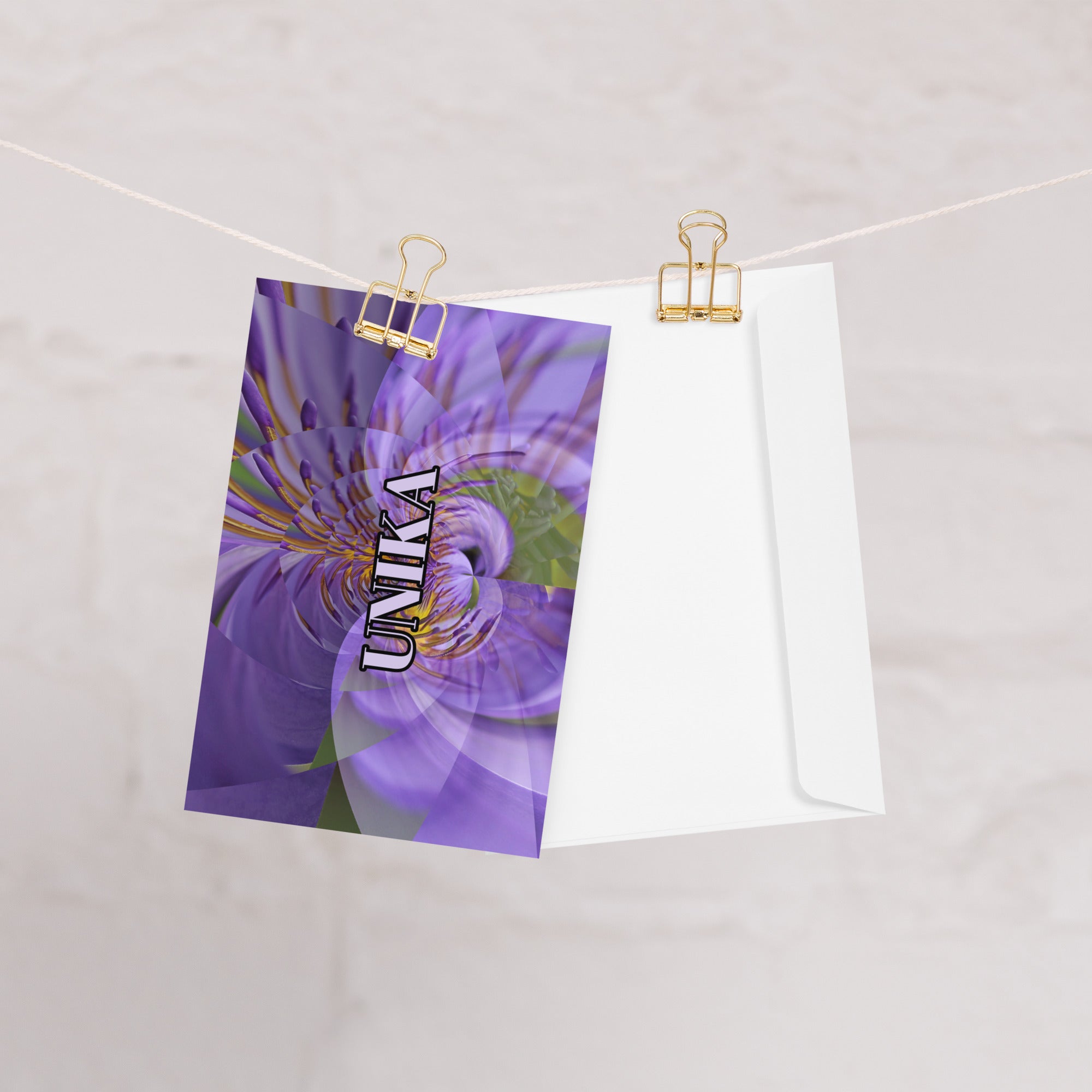 Greeting card in eye colors