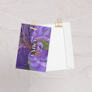 Greeting card in eye colors