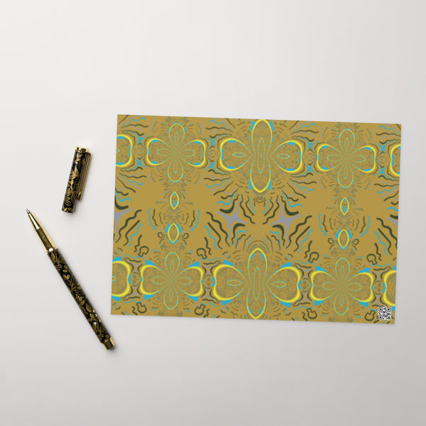 Greeting card in eye colors