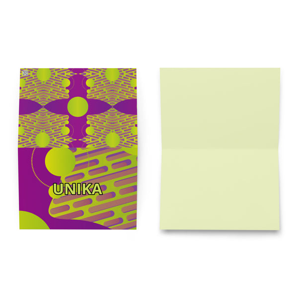 Greeting card in eye colors