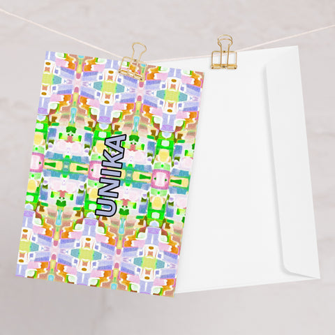 Greeting card in eye colors