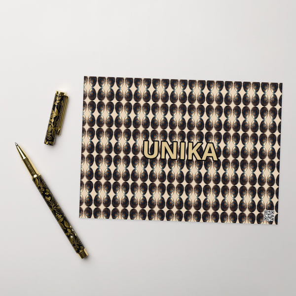 Greeting card in eye colors