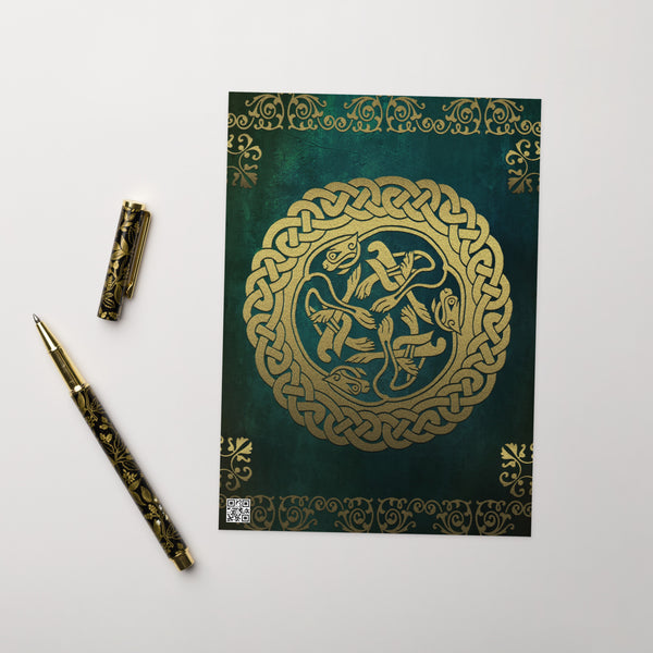 Greeting card in eye colors