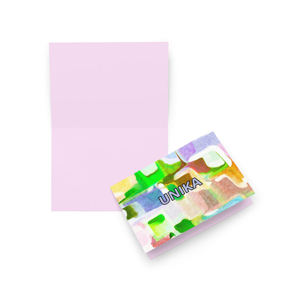 Greeting card in eye colors