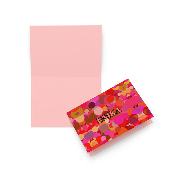 Greeting card in eye colors