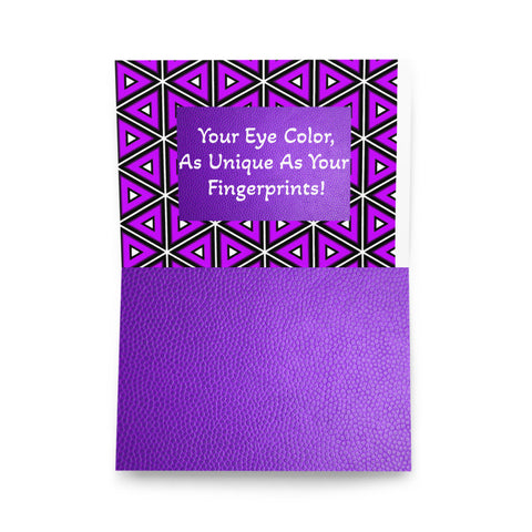 Greeting card in eye colors