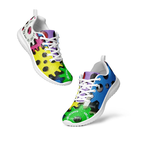 Men’s athletic shoes in eye colors