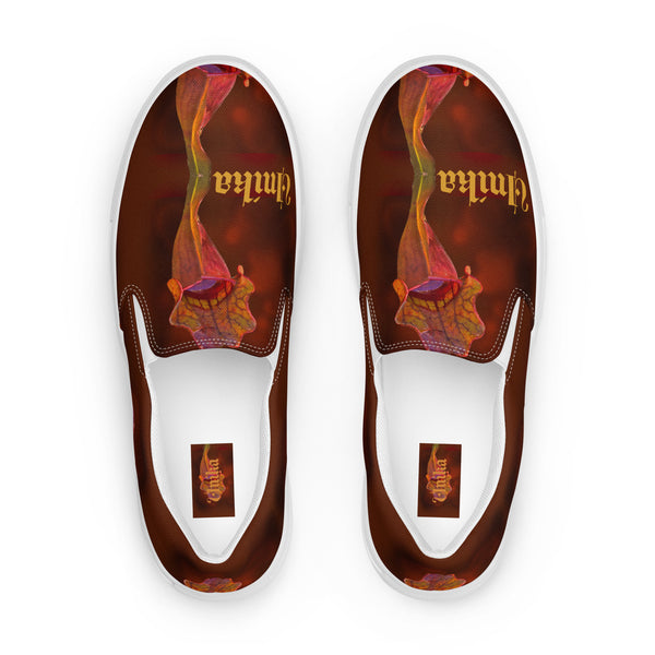 Men’s slip-on canvas shoes in eye colors