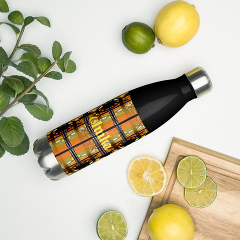 Stainless steel water bottle in eye colors