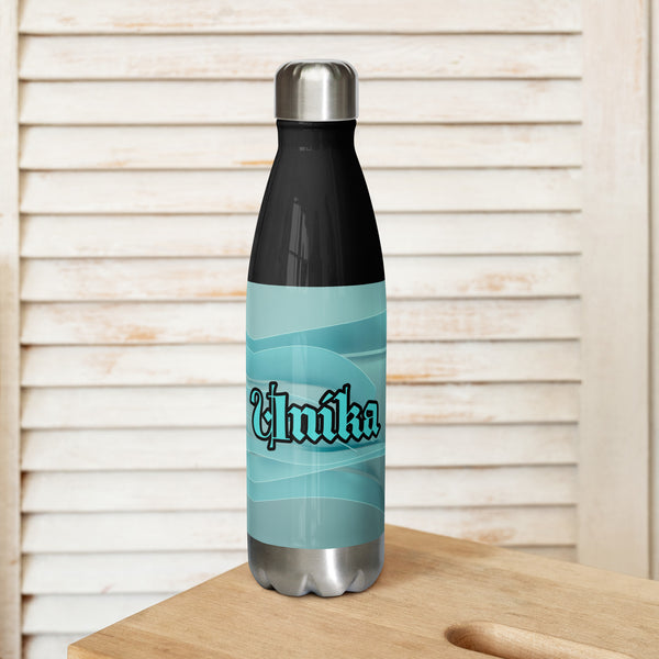 Stainless steel water bottle in eye colors