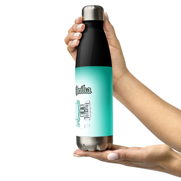 Stainless steel water bottle in eye colors