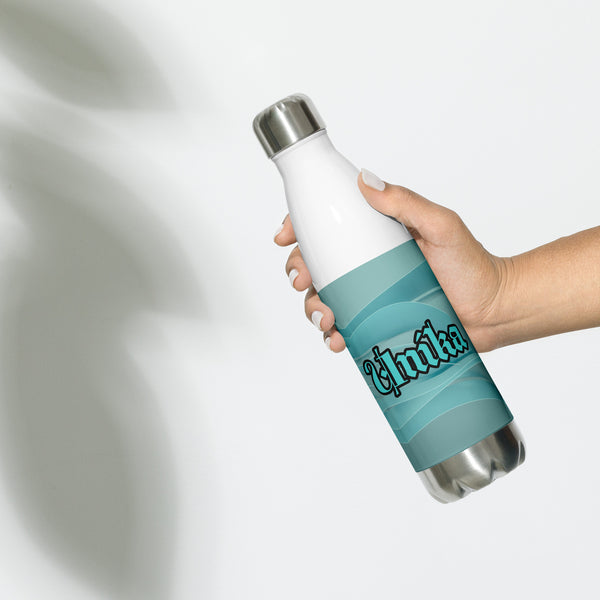 Stainless steel water bottle in eye colors