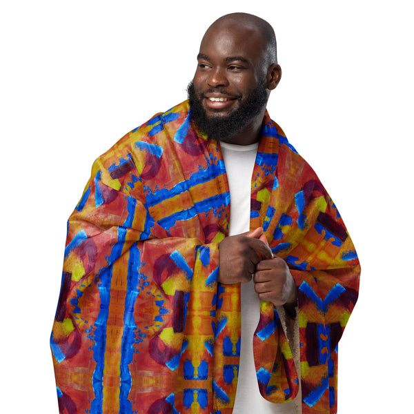 Sherpa blanket in eye colors