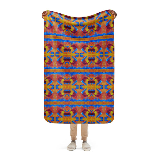 Sherpa blanket in eye colors