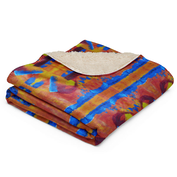 Sherpa blanket in eye colors