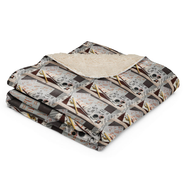 Sherpa blanket in eye colors
