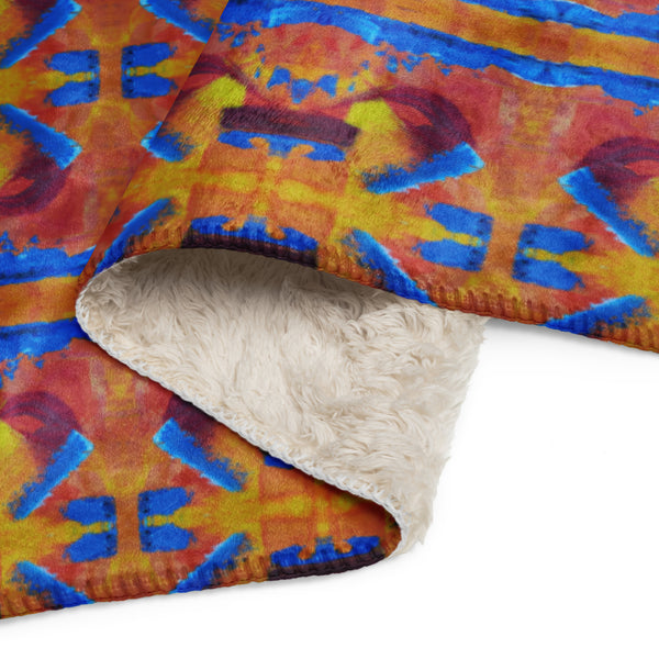 Sherpa blanket in eye colors