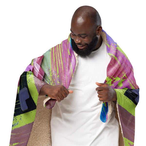Sherpa blanket in eye colors
