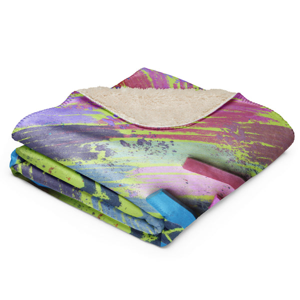 Sherpa blanket in eye colors