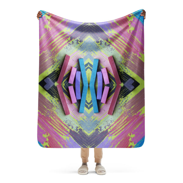 Sherpa blanket in eye colors