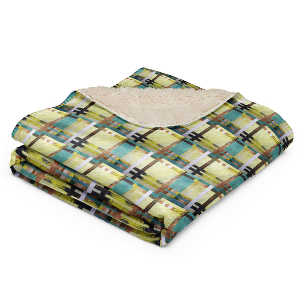 Sherpa blanket in eye colors