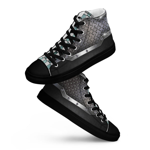 Women’s high top canvas shoes in eye colors