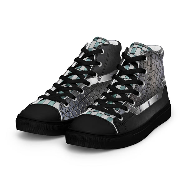 Women’s high top canvas shoes in eye colors
