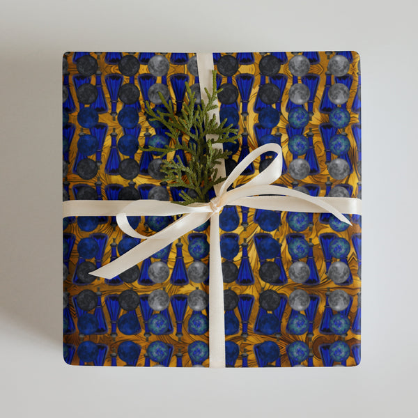 Wrapping paper sheets in eye colors