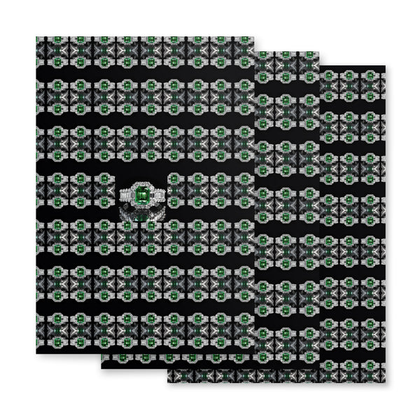 Wrapping paper sheets in eye colors