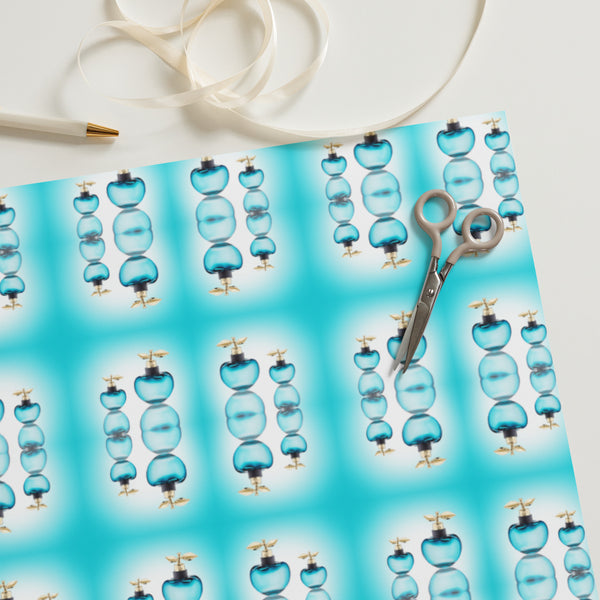 Wrapping paper sheets in eye colors