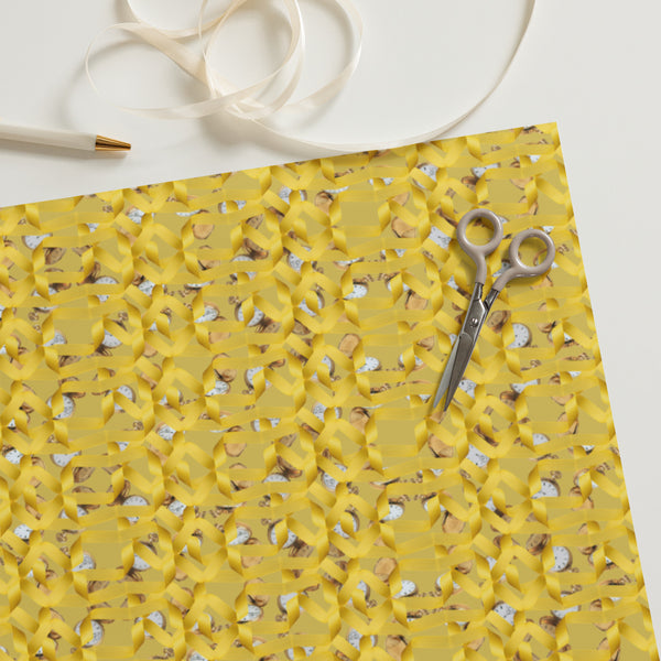 Wrapping paper sheets in eye colors